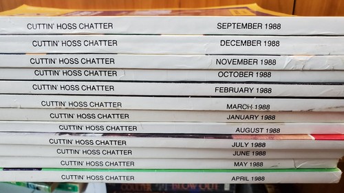 LOt 12 Cuttin' Hoss Charter National Cutting Horse Magazine ~ Complete Year 1988 - Foto 2 di 5