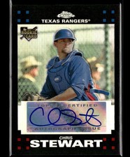 2007 Topps Chrome #350 Chris Stewart Refractors #/500 AUTO