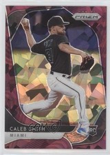 2020 Panini Prizm Tier III Burgundy Cracked Ice 23/25 Caleb Smith #236 1p5