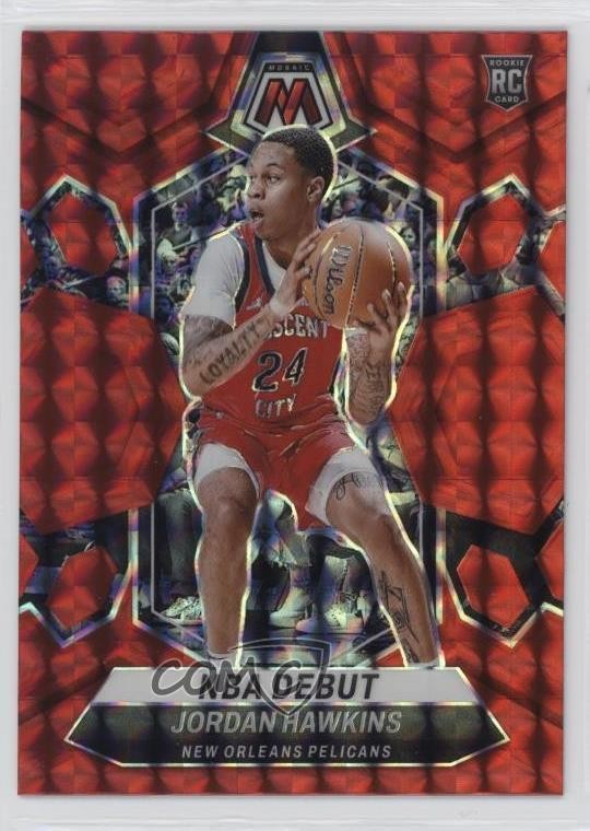 2023-24 Panini Mosaic NBA Debut Red Prizm Jordan Hawkins #253 Rookie RC 16wc