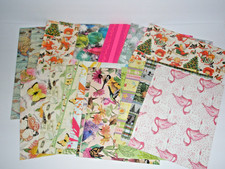 Vintage Wrapping Paper Lot Christmas Nature Wedding Most Full Sheets
