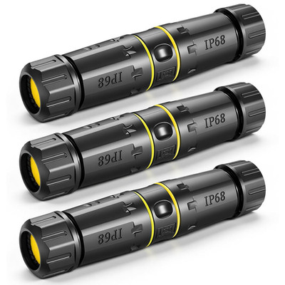 3 Stück RJ45 Kupplung Cat7 LAN Verbinder für Outdoor & Indoor, IP68 Wasserdicht