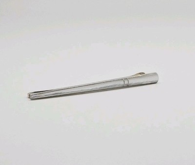 800 Silver Antique Mother Of Pearl Tie Clip 2.65'' Unidentified Makers Mark 