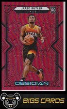2021-22 Panini Obsidian #180 Jared Butler Electric Etch Red Flood Rookie