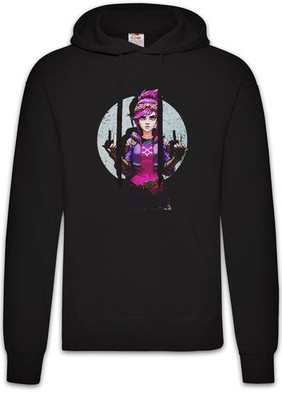 Cyber Violet Girl Herren Hoodie Arcane Legends Anime Punk Tattoo Jinx League LOL