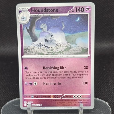 Houndstone 066/132 Uncommon Mega Evolution Pokemon Reverse Holo Lightly Played