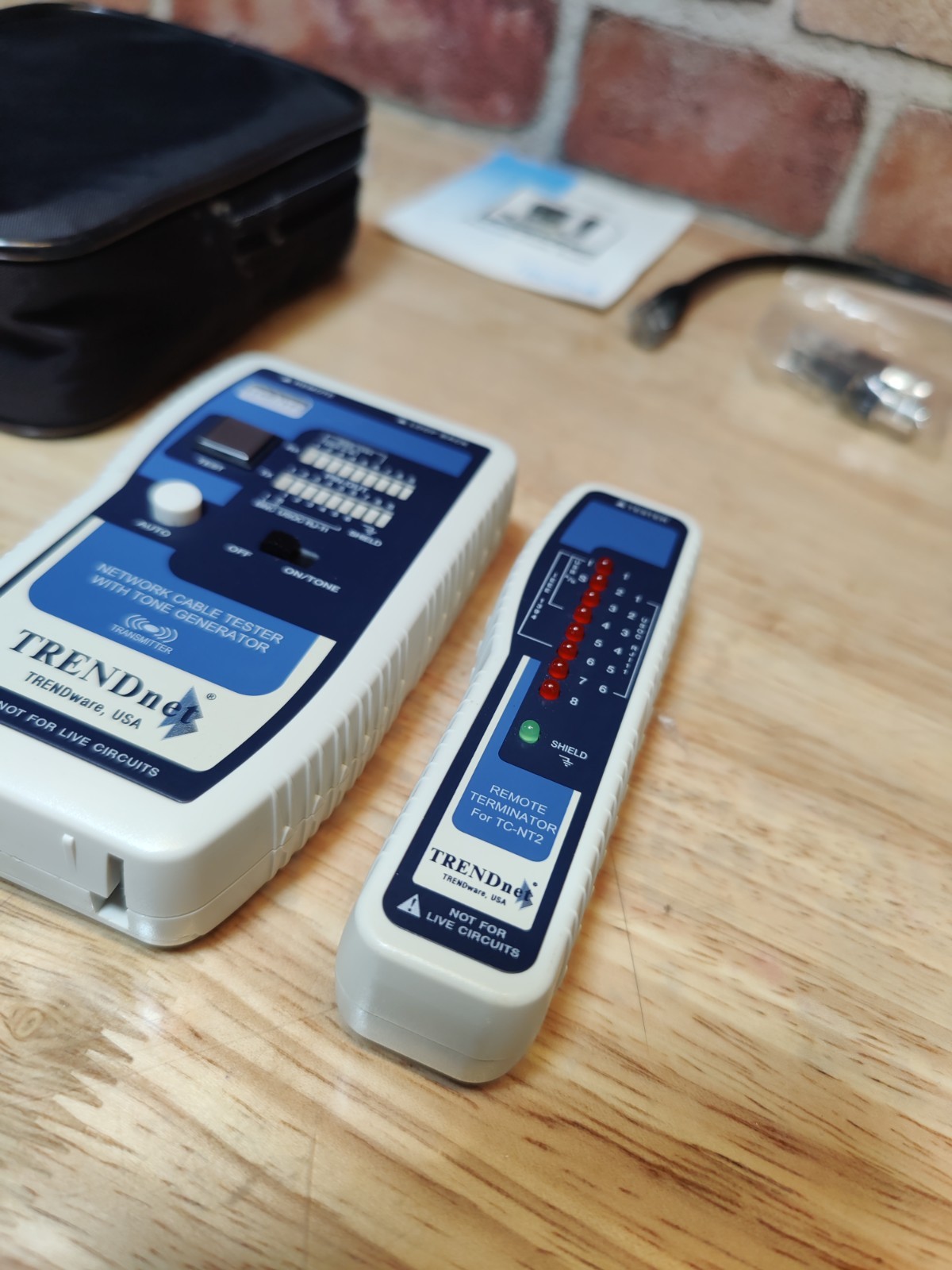 TRENDnet TC-NT2 Network Cable Tester w/ Soft Case NO BATTERIES 