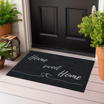 Majo Lifestyle und Home Fußmatte Türmatte Anthrazit Home sweet Home 40 x 60 cm