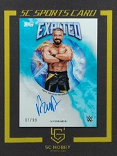 2025 Topps Exalted WWE Auto 7/99 Andrade FCFZ