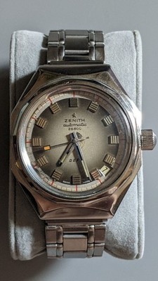 Vintage Automatic Octagonal Case with Gray ''fume'' dial and  indices markers