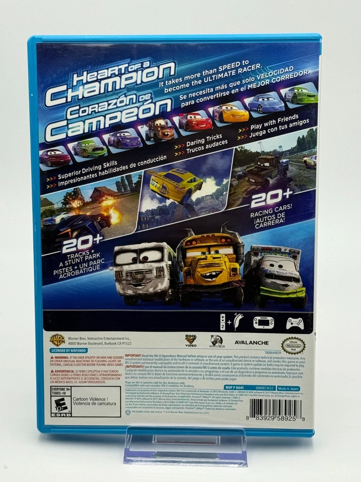 Cars 3 Driven to Win (Nintendo Wii U, 2017) CIB Complete - Image 2 of 4