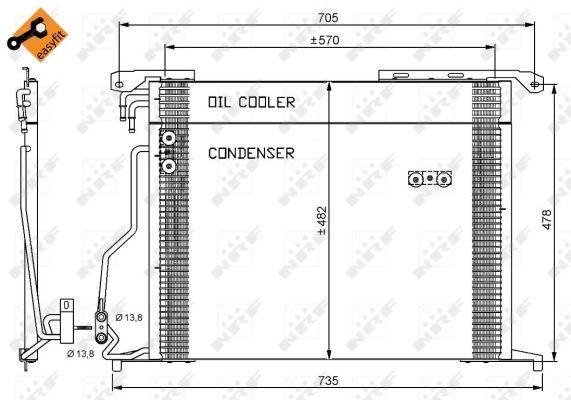 CONDENSER AIR CONDITIONING 35578 FOR MERCEDES-BENZ M 272.949 3.0L 6cyl S-CLASS - Image 27
