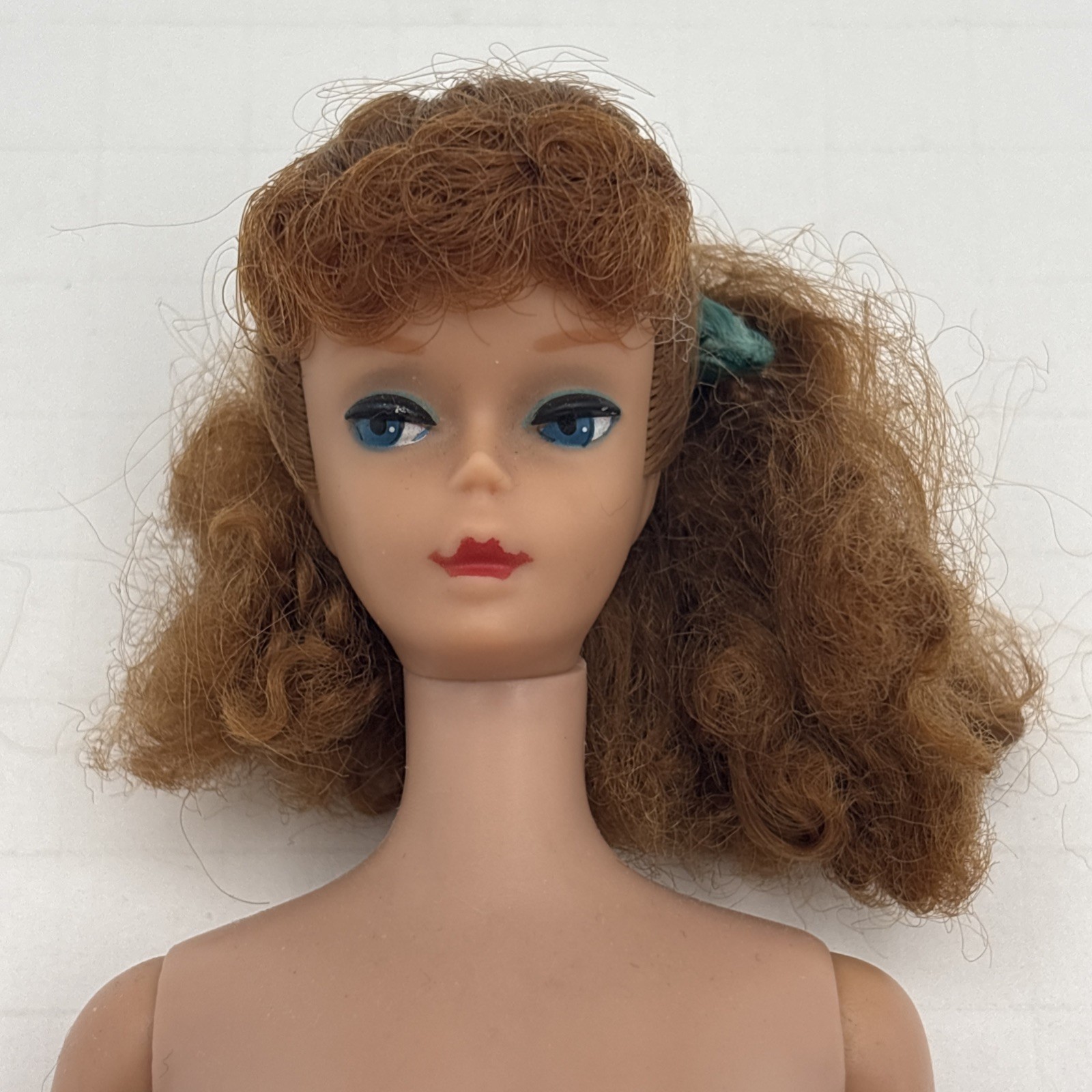 Vintage 1960's Mattel Ponytail Barbie #5 Titian Red Head No Clothes Needs Hairdo