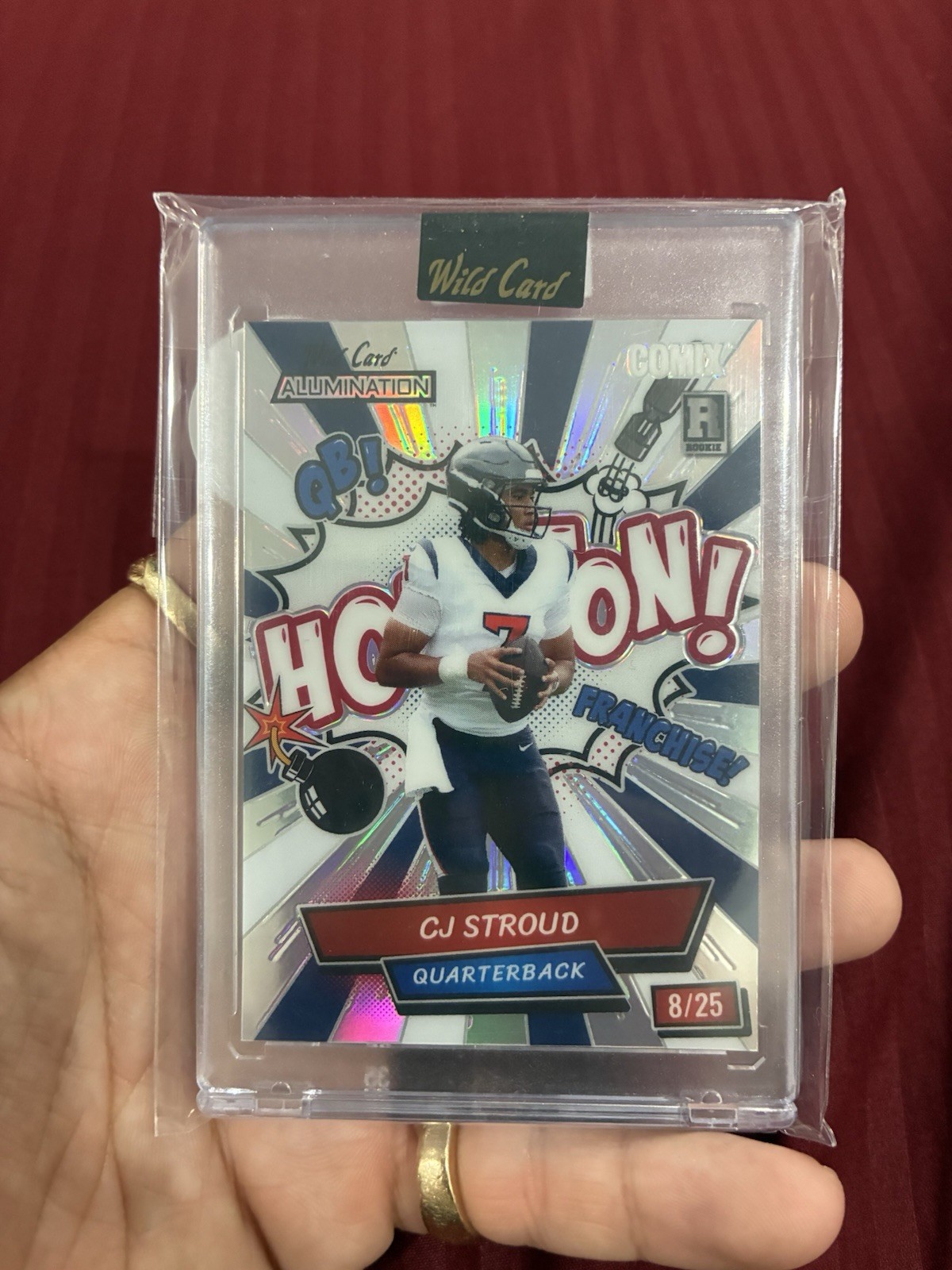 CJ STROUD Football Cards 2023 Wild Card Alumination Comix trading card — raw and PSA graded price guide