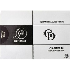 Gonzalez Bb Clarinet 'GD' Reeds Strength 4.25, Box of 10