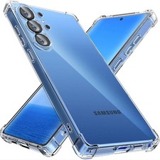 For Samsung S26 Ultra S26 S25 FE S24 Case Clear Silicone Shockproof Phone Cover
