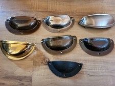 Lot Of 7 Cabinet Drawer Pulls Wide Handles - Variety