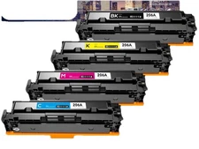 Replacement CYMBK for HP 206A Toner Cartridges for Color Laser Jet Pro - 4 Pack