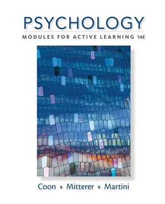 Psychology: Modules for Active Learning