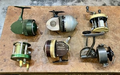 Lot of 6 Vintage Shakespeare Fishing Reels • 1969, 1921, 2065