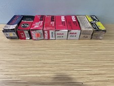 Lot of 8 Vintage Tubes in Boxes Vacuum GE RCA Standard Brand Sylvania
