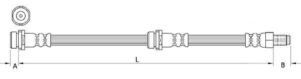 Metzger 4111034 Bremsschlauch FüR Mazda-image