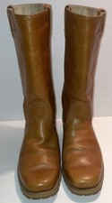 VTG Dingo Acme Campus Insulated Women Cognac Brown Chunky Leather Boots Sz 9 EW