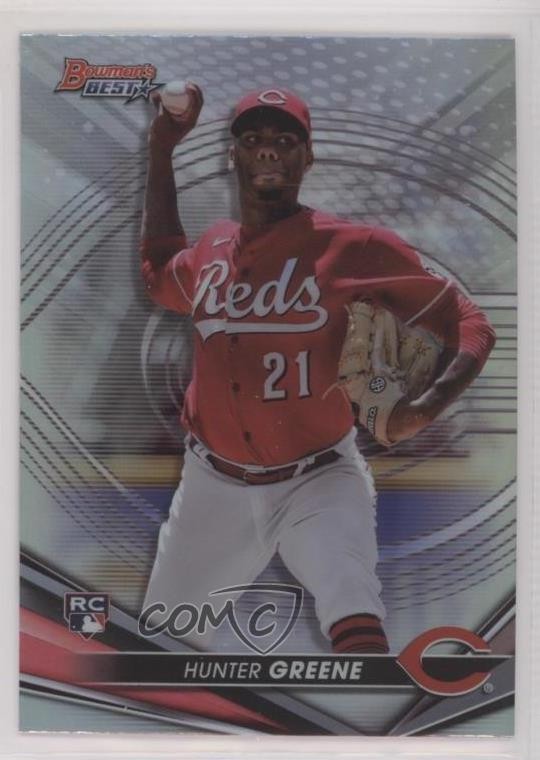 2022 Bowman's Best Refractor Hunter Greene #54 Rookie RC 11ns