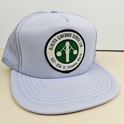 Vintage Alberta Governor Service Ltd Edmonton Canada Patch Trucker Hat Snapback