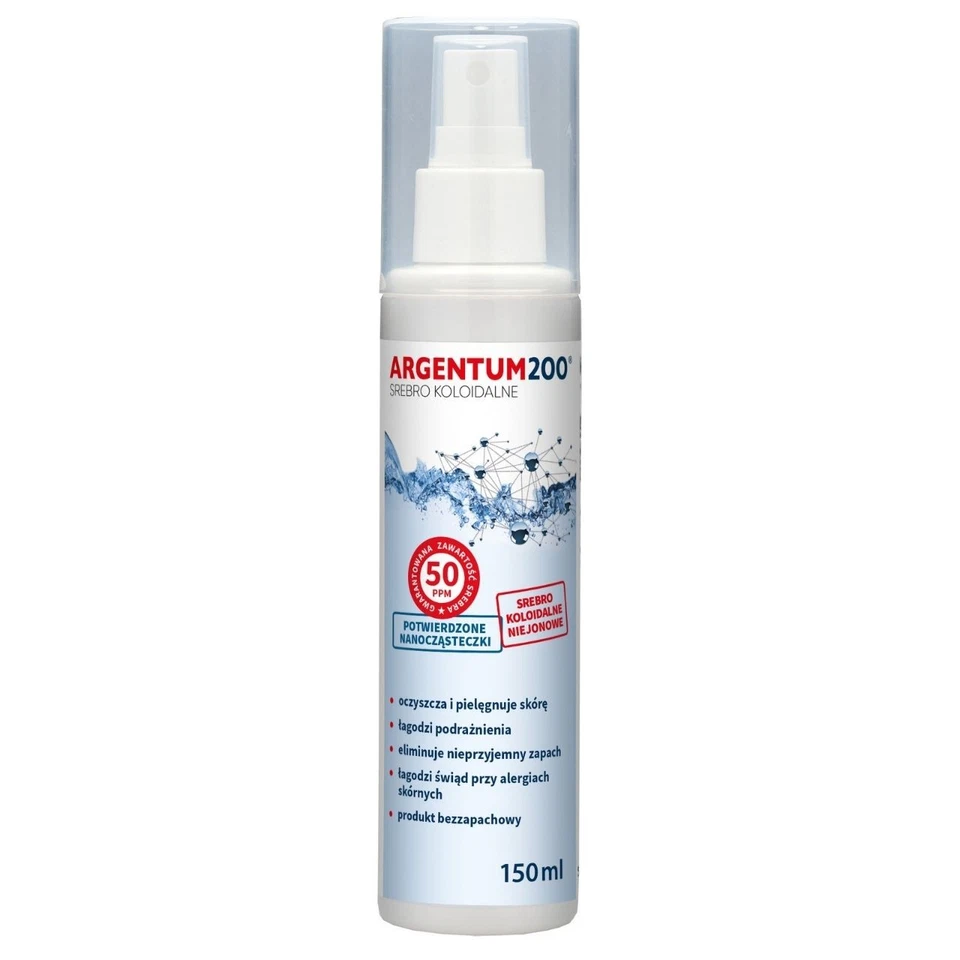 Aura Herbals Argentum200 Argent colloïdal 50 ppm, aérosol - 150 ml - Photo 1/2