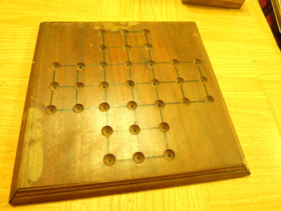 Old Mahogany Patence Board.. No Balls..VGC,,