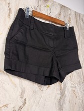 Express Black Cuffed Tailored Dress Shorts size 6