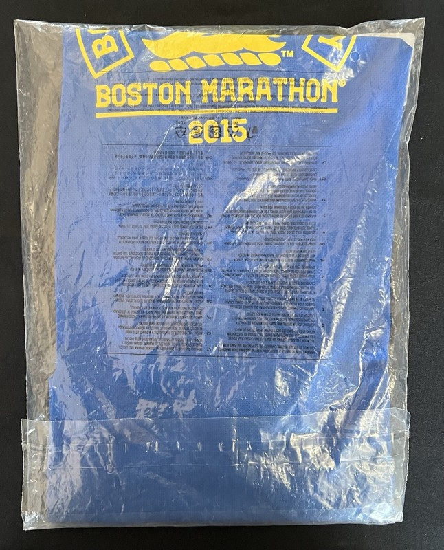 Official B.A.A. Boston Marathon 2015 Race T-Shirt NEW Adidas Med. Factory Sealed
