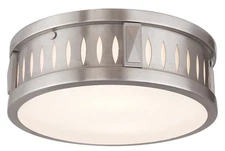 Livex Lighting 65507-91 Vista Flush Mount Brushed Nickel