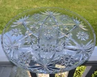 ANCHOR HOCKING EARLY AMERICAN PRESCUT EAPC FOOTED CAKE STAND CAKESTAND