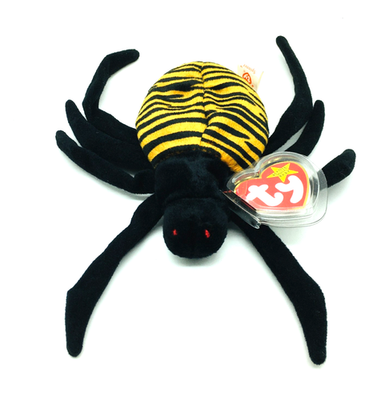 Ty Beanie Baby Spinner the Spider DOB October 26, 1996 MWMT Free