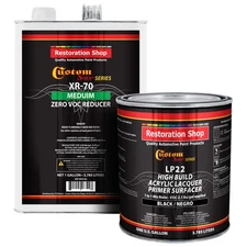 Custom Shop Premium High Build Black Acrylic Lacquer Primer Surfacer, 1 Gallon