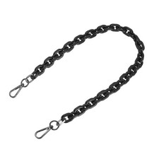 24" Acrylic Chain Purse Strap Replacement Luxury Handbag Strap Black