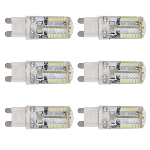 Six Packs Of G9 Silicone Small Bulbs 6W Small Bulbs 58LED (voltage 220V) Warm Li - Picture 15 of 24