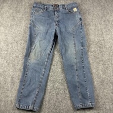 BOCOMAL FR Jeans Straight Mens 38x30 Blue Flame Resistant NFPA 2112 CAT2