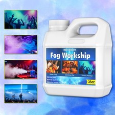 High Density Fog Juice   Long Lasting, Odorless  High Output, Non-Toxic, Clear,