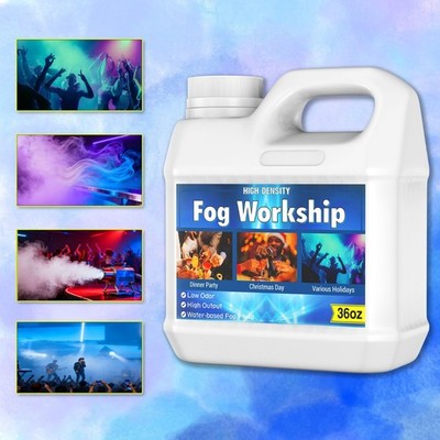 High Density Fog Juice   Long Lasting, Odorless & High Output, Non-Toxic, Clear,