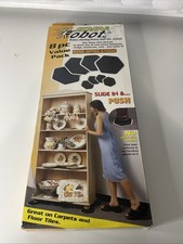Sliding Robots 8-pc Set Slide & Push to Move Heavy Furniture ~Carpet Floor Tiles