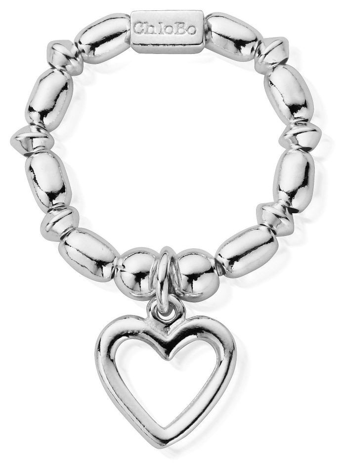 ChloBo Women's | Mini Rice Open Heart | Ring SRMR2007