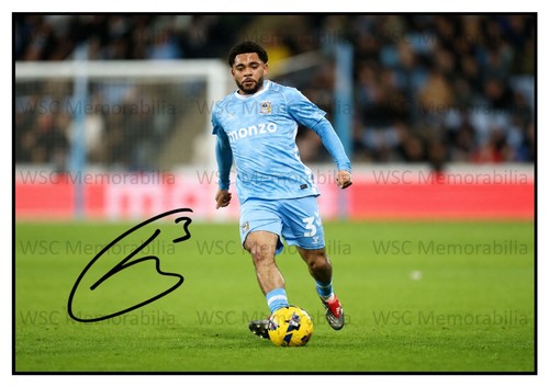 12899. Jay Dasilva Signed Pictures A4 Prints Coventry Bristol City Charlton etc.