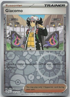 Giacomo Reverse Holo Uncommon SV02: Paldea Evolved 182/193 NM