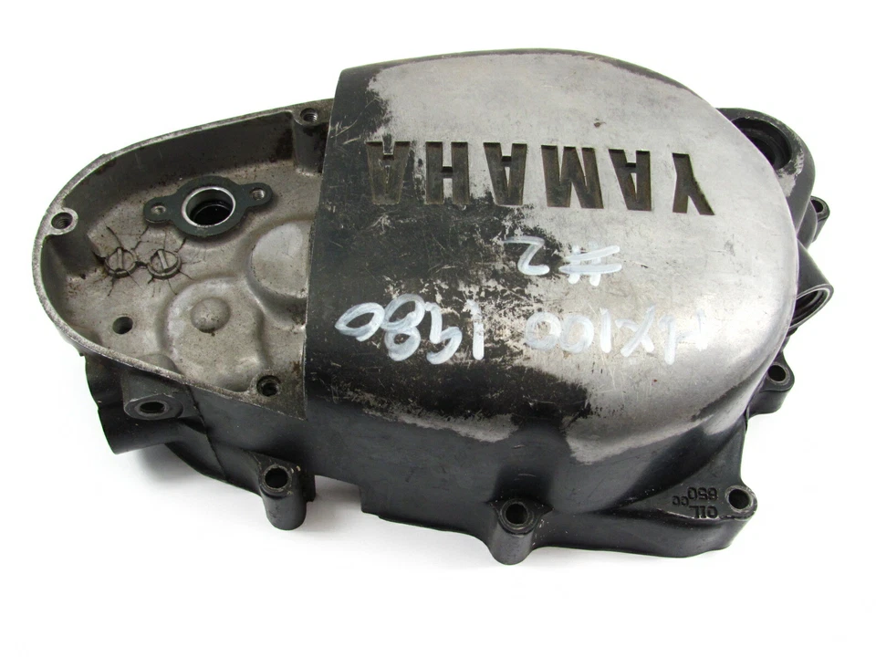 1980 YAMAHA 80 MX100 MX 100 MX100G - RIGHT CRANKCASE CLUTCH COVER - Image 3 of 4