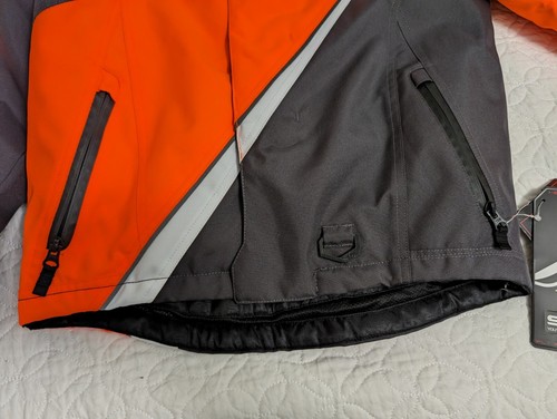 FLY Racing SNX Pro Snow Racing Jacket Coat Blaze Orange/Gray NEW Youth M - Picture 7 of 14