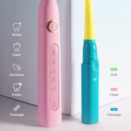 Fairywill Rechargeable Sonic Electric Toothbrush Family Set FW-507 + FW-2001 - Picture 6 of 7