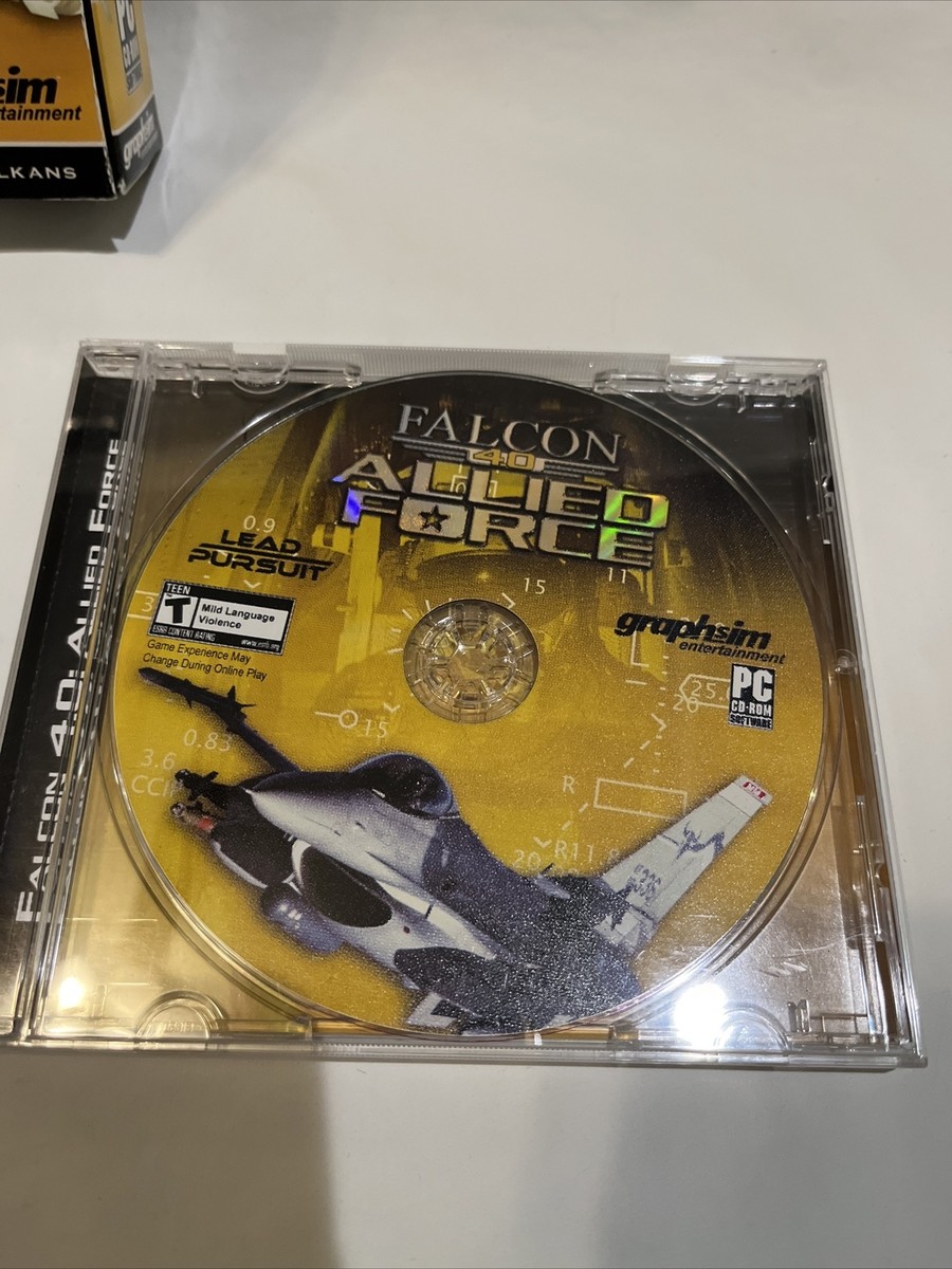 CIB Complete Falcon 4 Allied Force PC CD Windows F-16 Fighting  